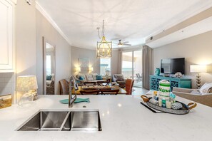 TV, DVD player, stereo, offices - Amazing views at this renovated 4rth-floor condo with lagoon pool & pickleball (Santa Rosa Beach)