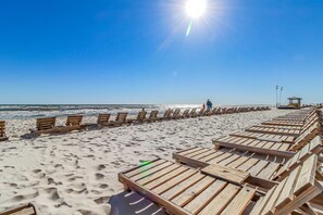 On the beach - Gulf-front condo with pool, hot tub, balcony, & complimentary beach service (Panama City Beach)