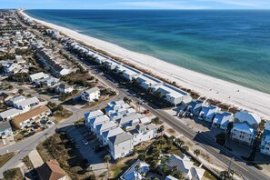 Beach - 3-story home near the beach with balconies, water views, washer/dryer, & AC (Panama City Beach)