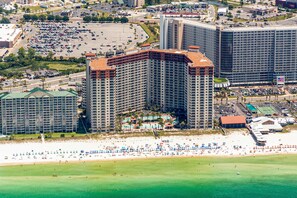 On the beach - Gulf-front condo with pool, hot tub, & same-floor parking (Panama City Beach)