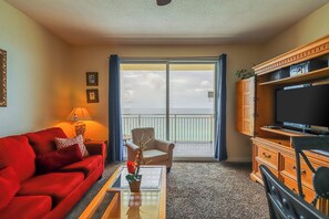 TV, offices - Beach getaway steps from the beach with pool & gym (Panama City Beach)