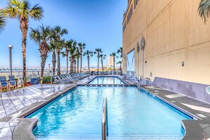 Pool - Waterfront condo with grills, pool & fitness center - walk to the beach (Panama City Beach)
