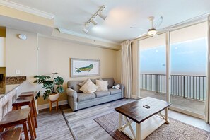 TV, offices - 22nd Floor, Gorgeous Gulf-Front Condo w/ Shared Hot Tubs, Pools, & Beach Service (Panama City Beach)
