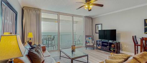 TV, DVD player, offices