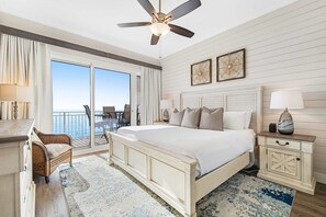 3 bedrooms, iron/ironing board, WiFi, bed sheets - Waterfront condo with pool & hot tub access, Gulf views, W/D, & central AC (Panama City Beach)