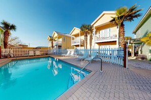 Pool - Colorful Beach House with Outdoor Pool, WiFi, Washer/Dryer, & Central A/C (Panama City Beach)