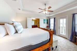 4 bedrooms, iron/ironing board, WiFi, bed sheets - Dog-friendly beach house with balcony, fenced yard, & AC - walk to beach (Panama City Beach)
