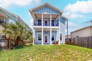 Exterior - Dog-friendly beach house with balcony, fenced yard, & AC - walk to beach (Panama City Beach)