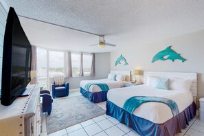 Iron/ironing board, Internet, bed sheets - Quaint ocean view with full kitchen, pool, washer/dryer, fitness room, & TV (Panama City Beach)