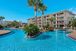 Pool - Elegant abode overlooking the pool with beach access, tennis & pickleball (Seacrest)