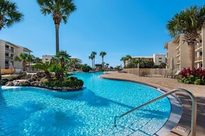 Pool - Gorgeous beach condo with furnished balcony, panoramic view & pickleball (Seacrest)