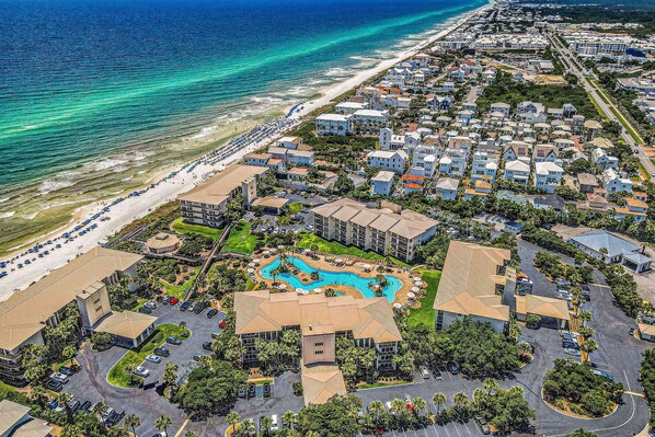 Exterior - Gulf-front condo with bicycles, lazy river & pickleball (Seacrest)