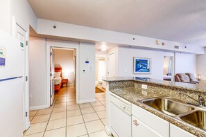 Interior - Gulf-front getaway with pools, hot tub & central AC (Panama City Beach)