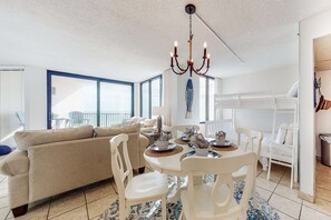 Interior - Beachfront condo with WiFi, balcony, central AC, pools, tennis, & fitness room (Panama City Beach)