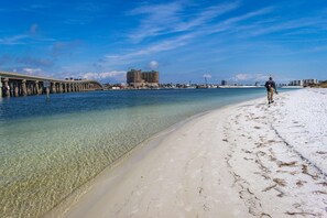 Vlak bij het strand