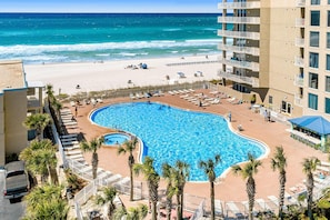 Pool - Warm & welcoming condo w/Gulf and beach views, on-site pools & hot tub (Panama City Beach)