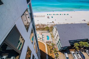 On the beach - Gulf views from your private balcony - condo with pool , hot tub & beach access (Panama City Beach)