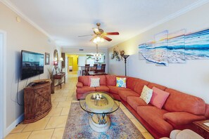 TV, DVD player, offices - Coastal condo steps to beach with pools, hot tub, gym & amazing views (Perdido Key)