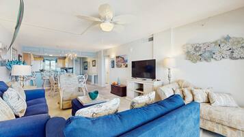 TV, DVD player, offices