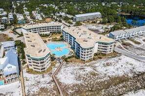 Exterior - Oceanfront condo with pool, hot tub, sauna, gym, bikes, tennis - lovely balcony (Santa Rosa Beach)