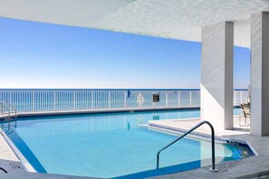 Pool - Inviting Gulf-front condo In Perdido Key with waterfront pool/hot tub and oceanfront balcony (Perdido Key)