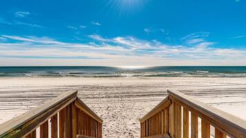 Accommodatie ligt op het strand
