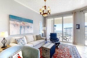 TV, DVD player, stereo, offices - Magical 3rd-floor condo with pools, telescope for stargazing & pickleball (Santa Rosa Beach)