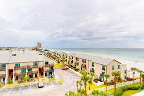 Exterior - Beachfront condo with ocean-view balcony, pools, hot tub, gym, central AC, & W/D (Panama City Beach)