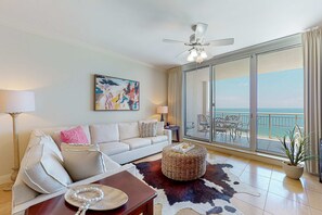 TV, DVD player, offices - Gulf-view condo with amazing views, private balcony, pool & hot tub (Perdido Key)
