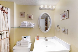 Dusj og håndklær
