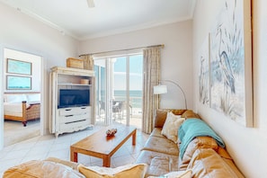 TV, DVD player, offices - Open condo, on-site pool & hot tub, gulf-front balcony, on the beach (Perdido Key)