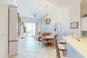 Dining - Open condo, on-site pool & hot tub, gulf-front balcony, on the beach (Perdido Key)