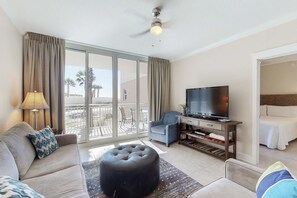TV, DVD player, offices - Ground-Floor Condo At Waterscape Waterfall, Lazy River, Beach Chairs (Fort Walton Beach)
