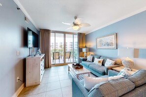 TV, DVD player, offices - Fourth Floor, Oceanfront Condo At Waterscape with Shared Pool & Hot Tub (Fort Walton Beach)