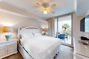 1 bedroom, iron/ironing board, WiFi, bed sheets - Fourth Floor, Oceanfront Condo At Waterscape with Shared Pool & Hot Tub (Fort Walton Beach)