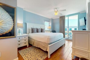 2 bedrooms, iron/ironing board, WiFi, bed sheets - Beachy Gulf-front condo at Waterscape Washer/dryer in-unit 490 feet of beach (Fort Walton Beach)