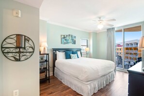 2 bedrooms, iron/ironing board, WiFi, bed sheets - Beach-Chic Condo On Okaloosa Island Steps To Beach Lazy River (Fort Walton Beach)