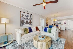 TV, DVD player, offices - Picturesque Gulf-front condo at Waterscape with waterfall & lazy River (Fort Walton Beach)