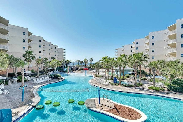 Pool - 5th Floor Condo On Okaloosa Island Steps To Beach Lazy River (Fort Walton Beach)