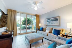TV, DVD player, offices - Condo On Okaloosa Island Children's Playground, 2 Hot Tubs (Fort Walton Beach)
