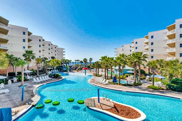 Pool - 6th Floor Inviting Condo At Waterscape 490 Feet Of Private Beach (Fort Walton Beach)