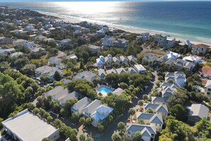 Exterior - Two-story home near the beach with private balconies & on-site pool (Santa Rosa Beach)