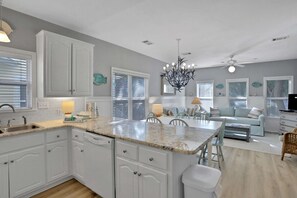 Interior - Two-story home near the beach with private balconies & on-site pool (Santa Rosa Beach)
