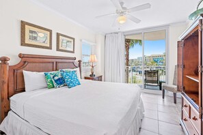 2 bedrooms, iron/ironing board, WiFi, bed sheets - 2nd Floor Picture-Perfect Condo On Okaloosa Island Waterfall, Lazy River (Fort Walton Beach)