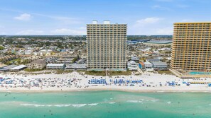 On the beach - Gulf-front getaway with pools, beach access, new floors & appliances (Panama City Beach)