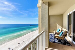 Property grounds - Oceanfront getaway with views, large balcony, W/D, pool & hot tub (Panama City Beach)