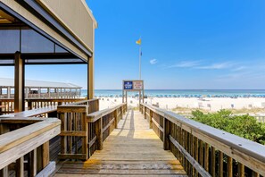 On the beach - Gulf-view condo w/shared pool & hot tub, WiFi, beach access, central AC, balcony (Panama City Beach)