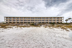 Exterior - Oceanfront Condo w/ AC, WiFi, Shared Pool, & Seasonal Beach Service Rentals (Destin)
