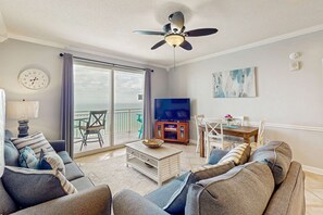 TV, offices - Seasonal Beach Chairs included in Gulf Front Condo rental! (Panama City Beach)