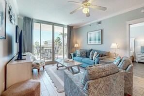 TV, DVD player, offices - Stunning, Spacious Condo At Waterscape Steps To Beach Lazy River (Fort Walton Beach)